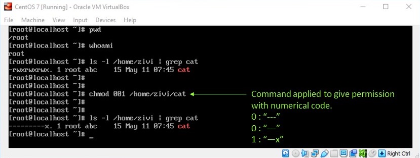 Linux File Permission - Change Permission with Numeric Value