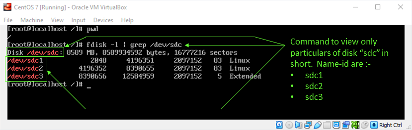 use of fstab option for mounting disk in linux - Command to Know the Name-id and Particulars of a Specific Hard Disk in Short